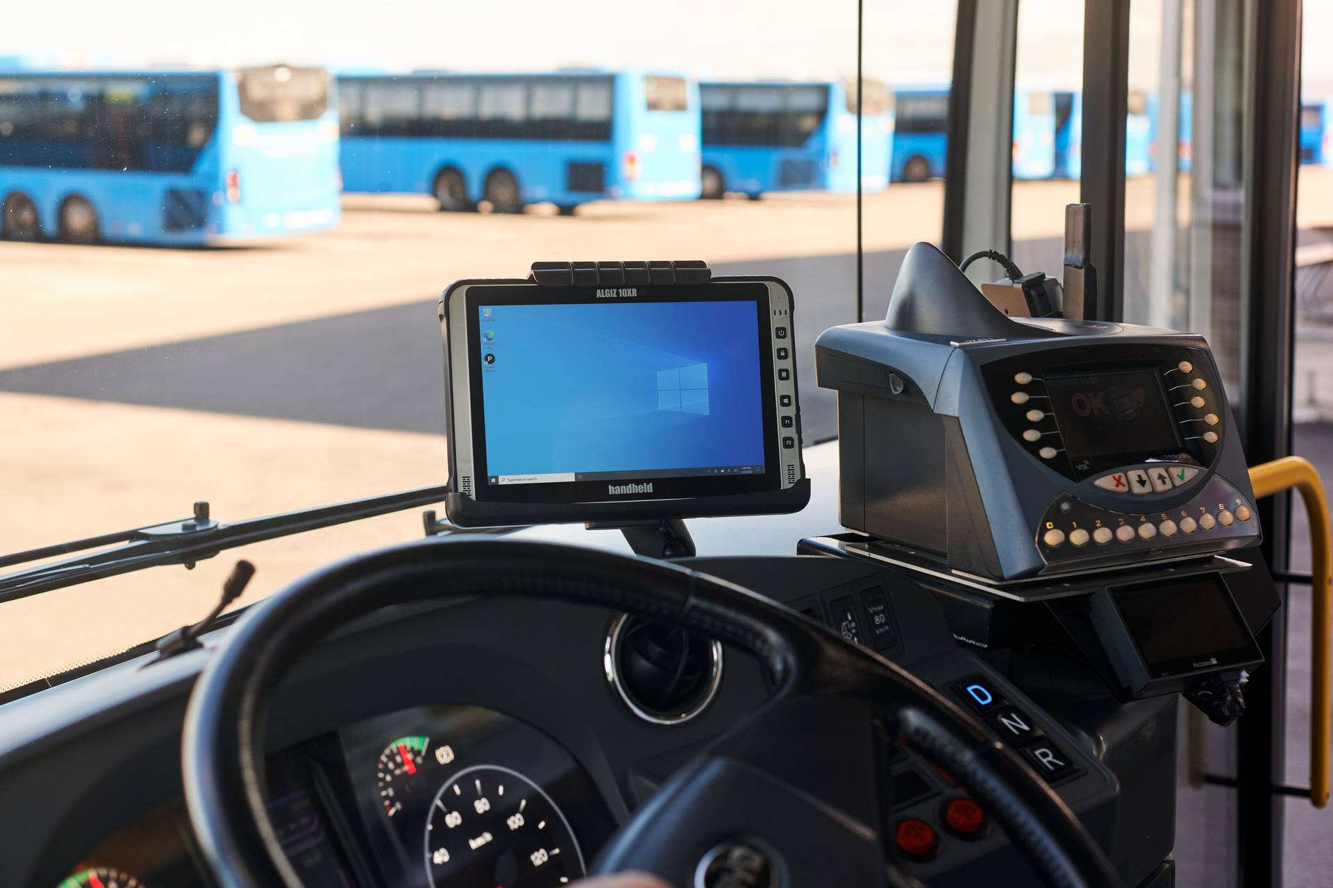 Algiz 10XR windows tablet public transport DCU solution