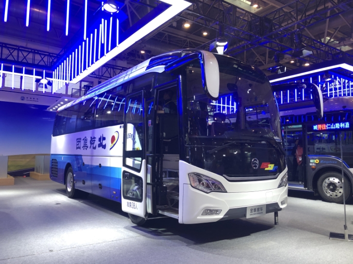Golden Dragon Beijing exhibition polestar electric bus
