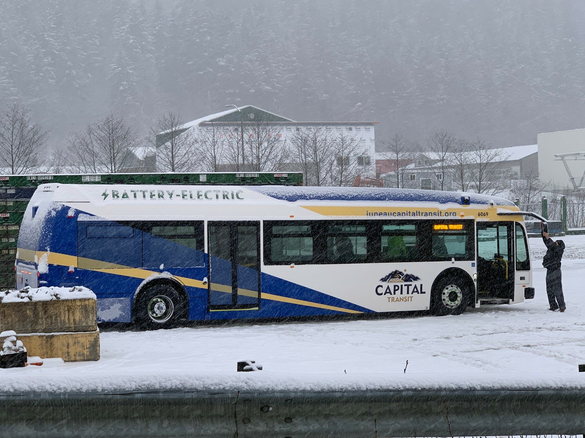 Electric Bus Arrives in Juneau Alaska