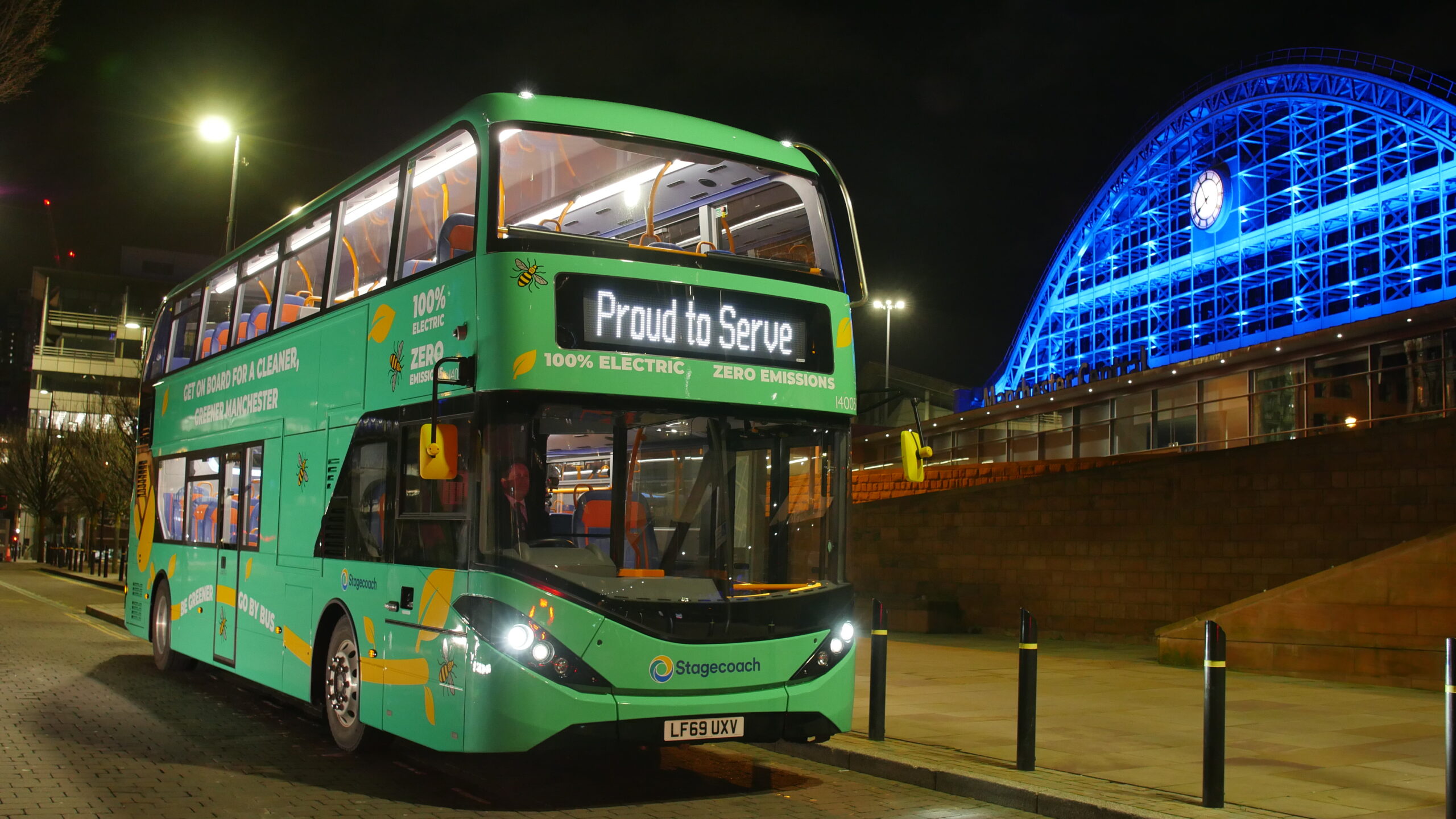 stagecoach greater manchester electric double decker