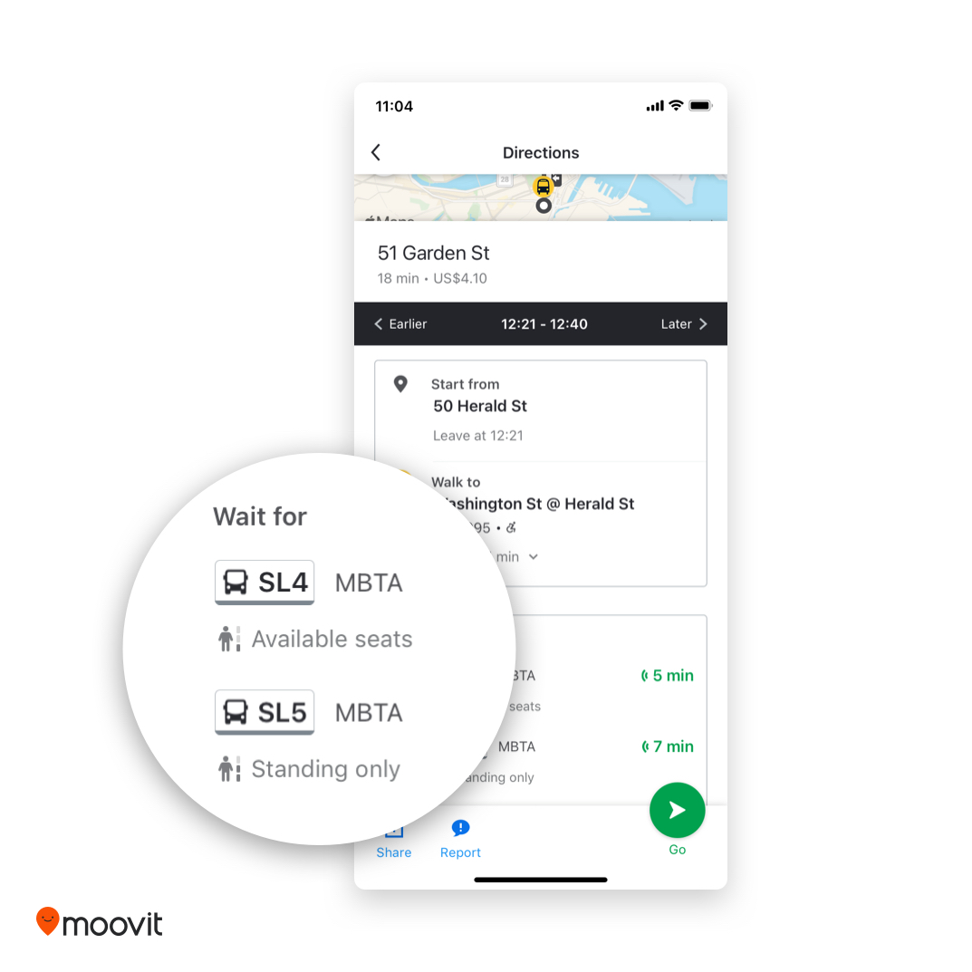 moovit real-time