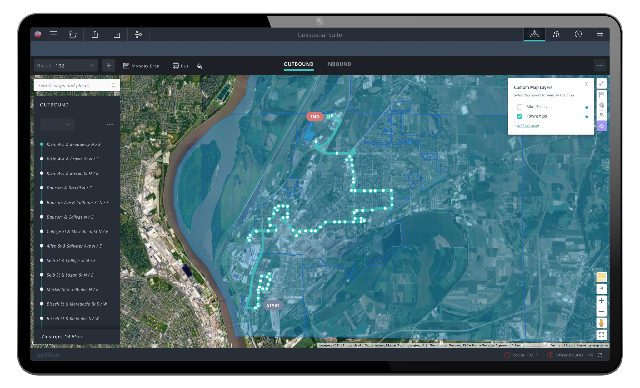 Optibus Geospatial Suite