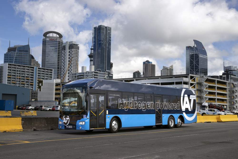 new Zealand hydrogen bus