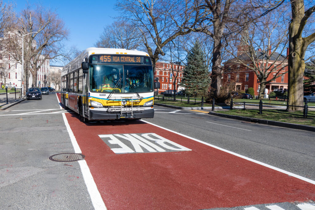 MBTA bus lane Lynn