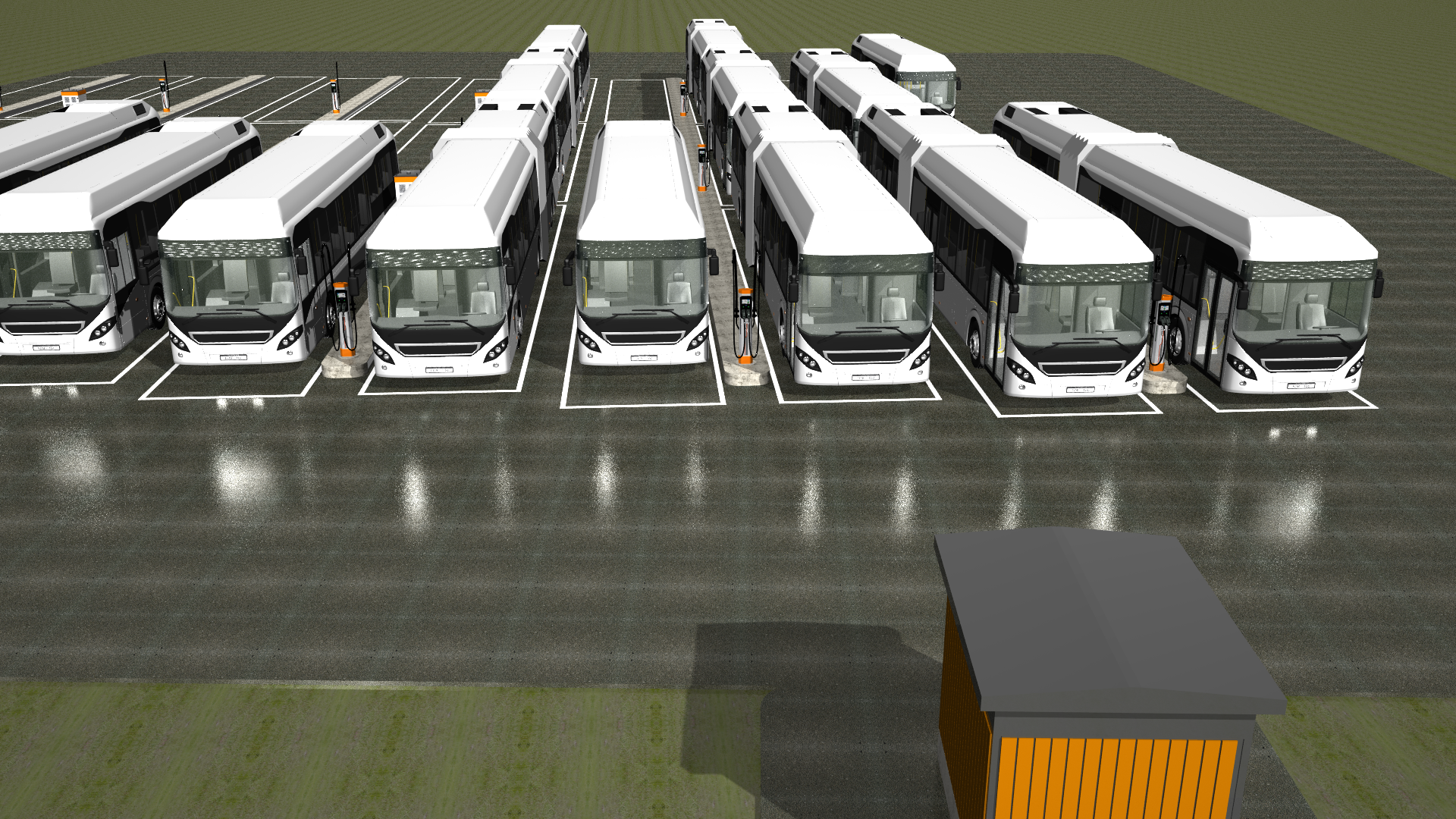 Kempower Norway electric bus depot