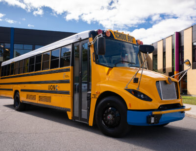 Lion Electric Produces Its First Electric School Bus in the US