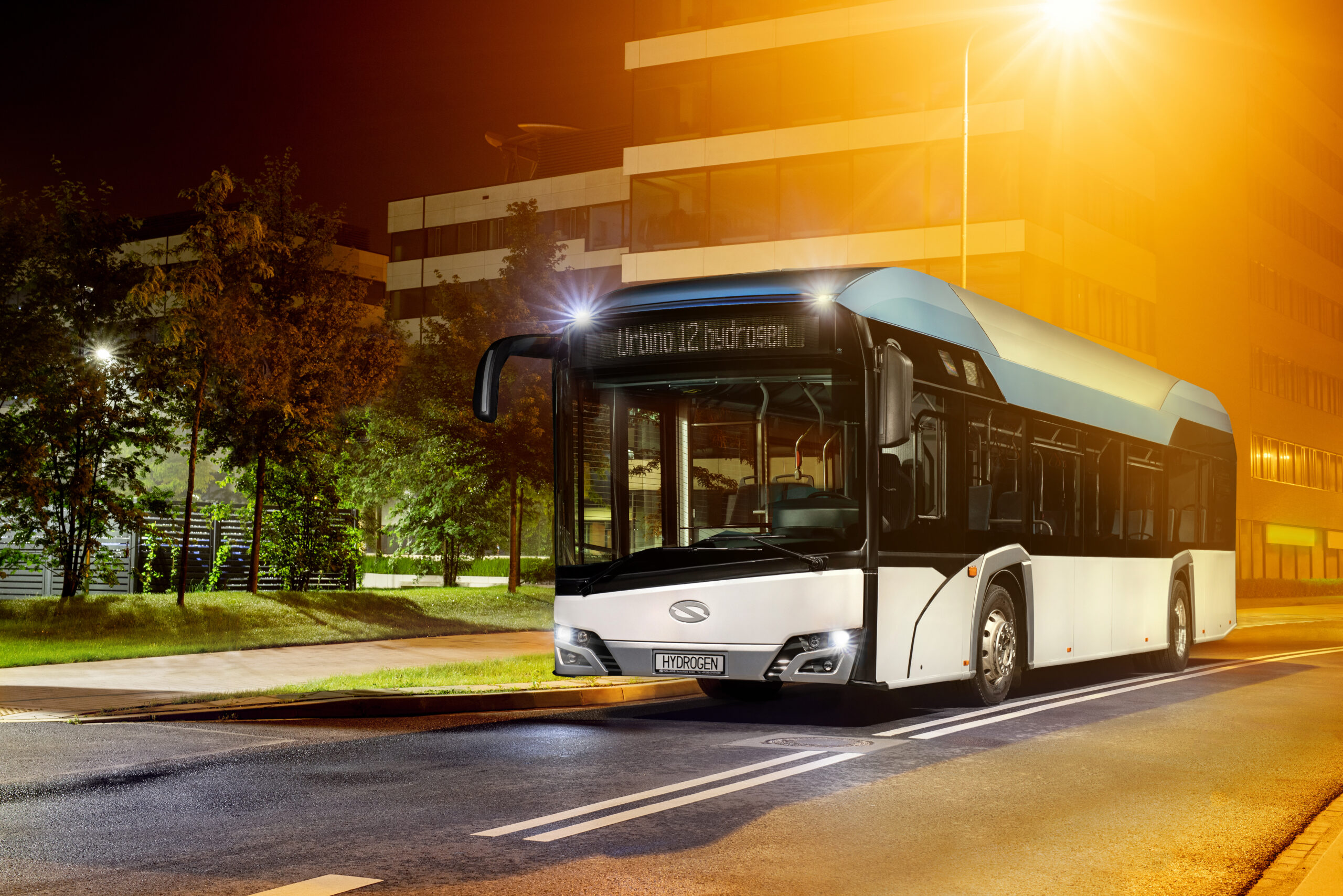 solaris hydrogen buses Frankfurt