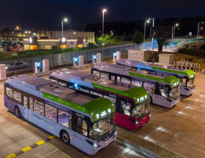 UK’s Largest Bus Depot Charges Electric Buses in Four Hours