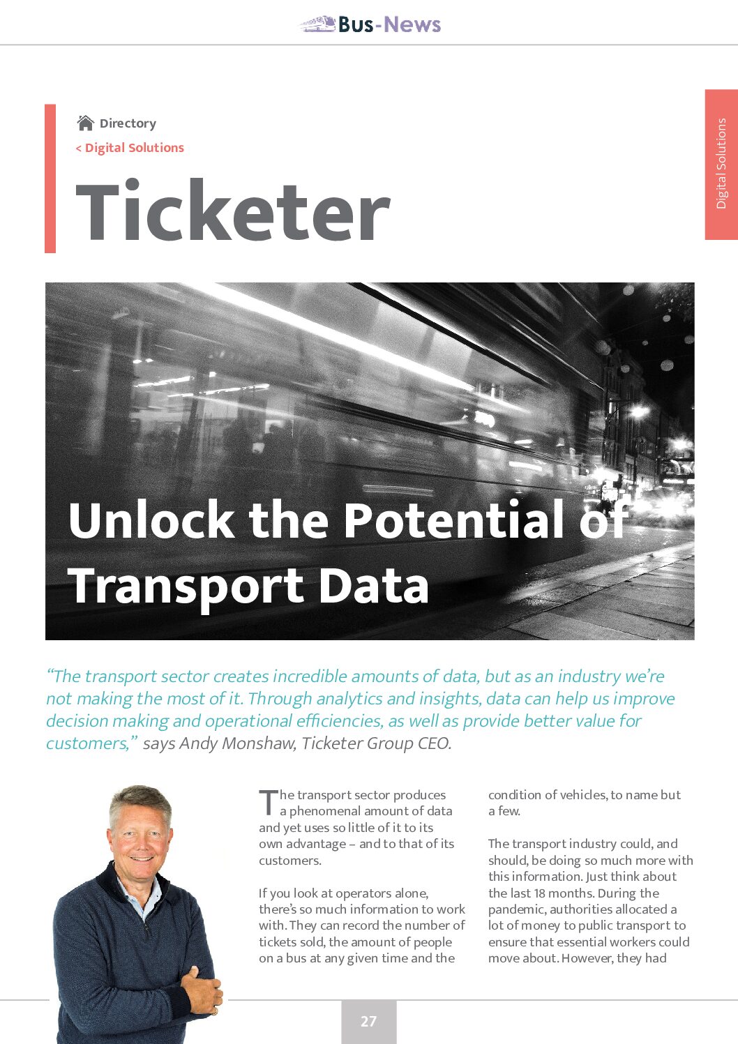 Ticketer – Unlock the Potential of Transport Data