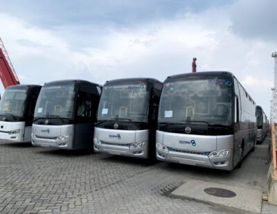 227 Golden Dragon Buses Arrive in Israel for Operation