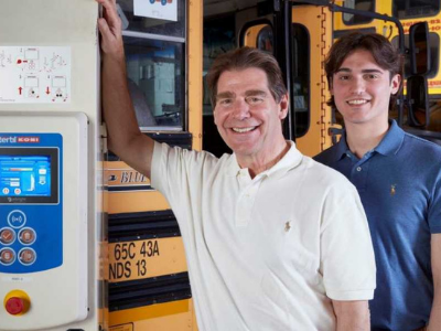 School Bus Inspection, Repair and Service Facility in the USA