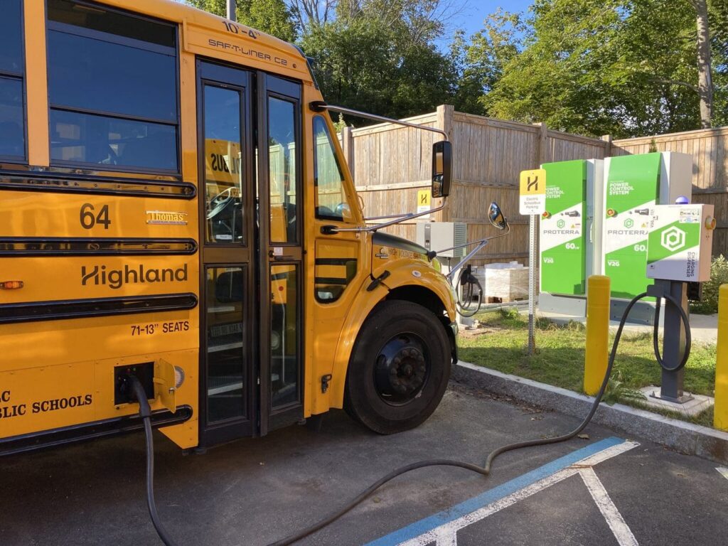 Massachusetts electric School Bus Power