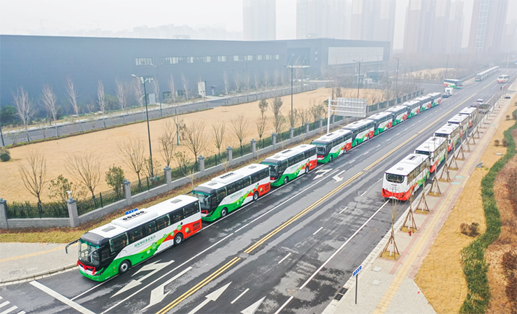 yutong hydrogen buses beijing