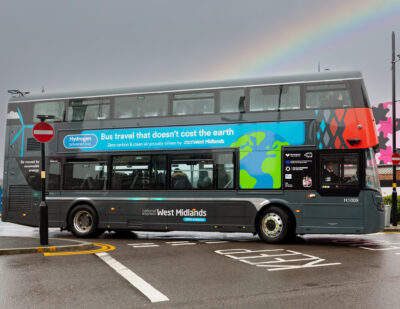 National Express Hydrogen Buses Out in Service in the West Midlands