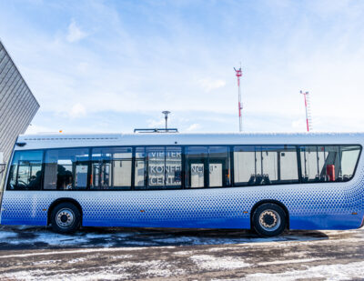 Prototype Electric Passenger Bus Is Being Tested at Vilnius Airport