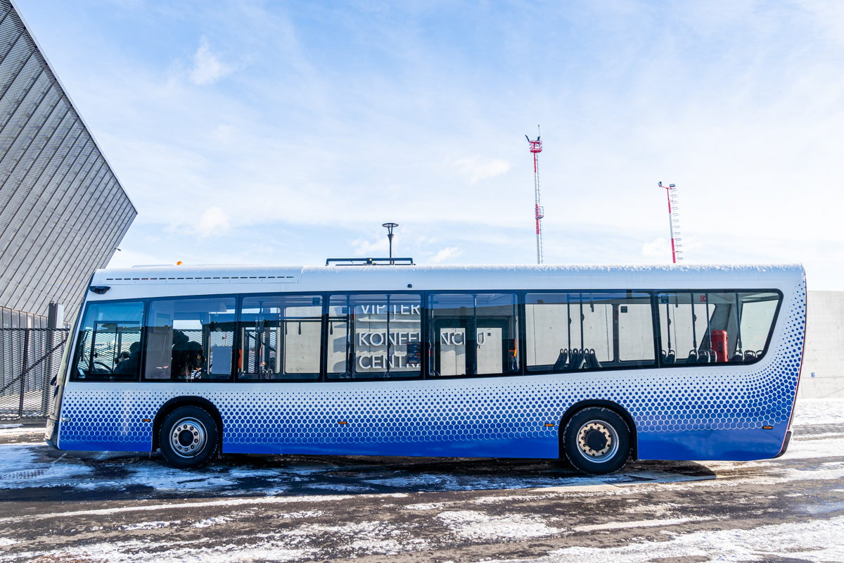 vilnius airport electric bus