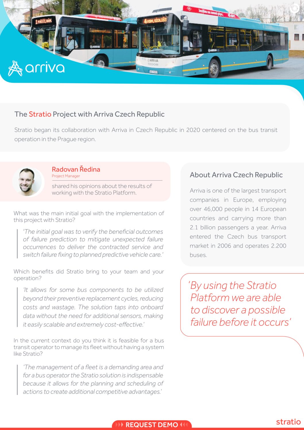 The Stratio Project with Arriva Czech Republic