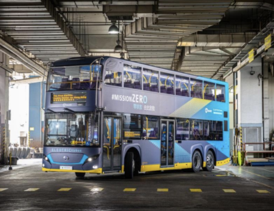 Hong Kong Launches First Double-Decker Electric Bus