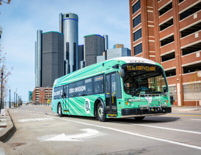 Detroit Deploys Its First Four Electric Buses