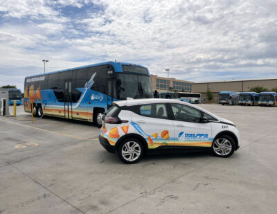 AVTA Adds Electric Support Vehicles to Its All-Electric Bus Fleet