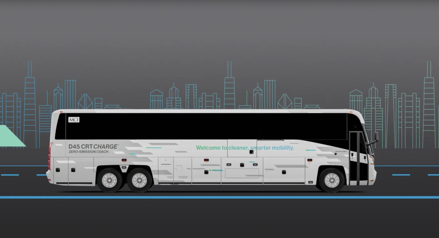 NFI Unveils D45 CRT CHARGE Electric Commuter Transit Coach BusNews