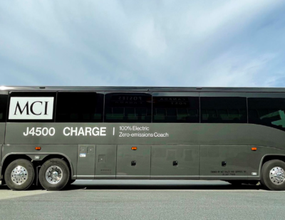 MCI Delivers First J4500 CHARGE Electric Coaches