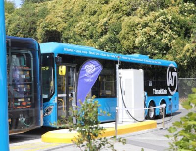 Kinetic and Auckland Transport Open New Zealand’s First 100% Electric Bus Depot