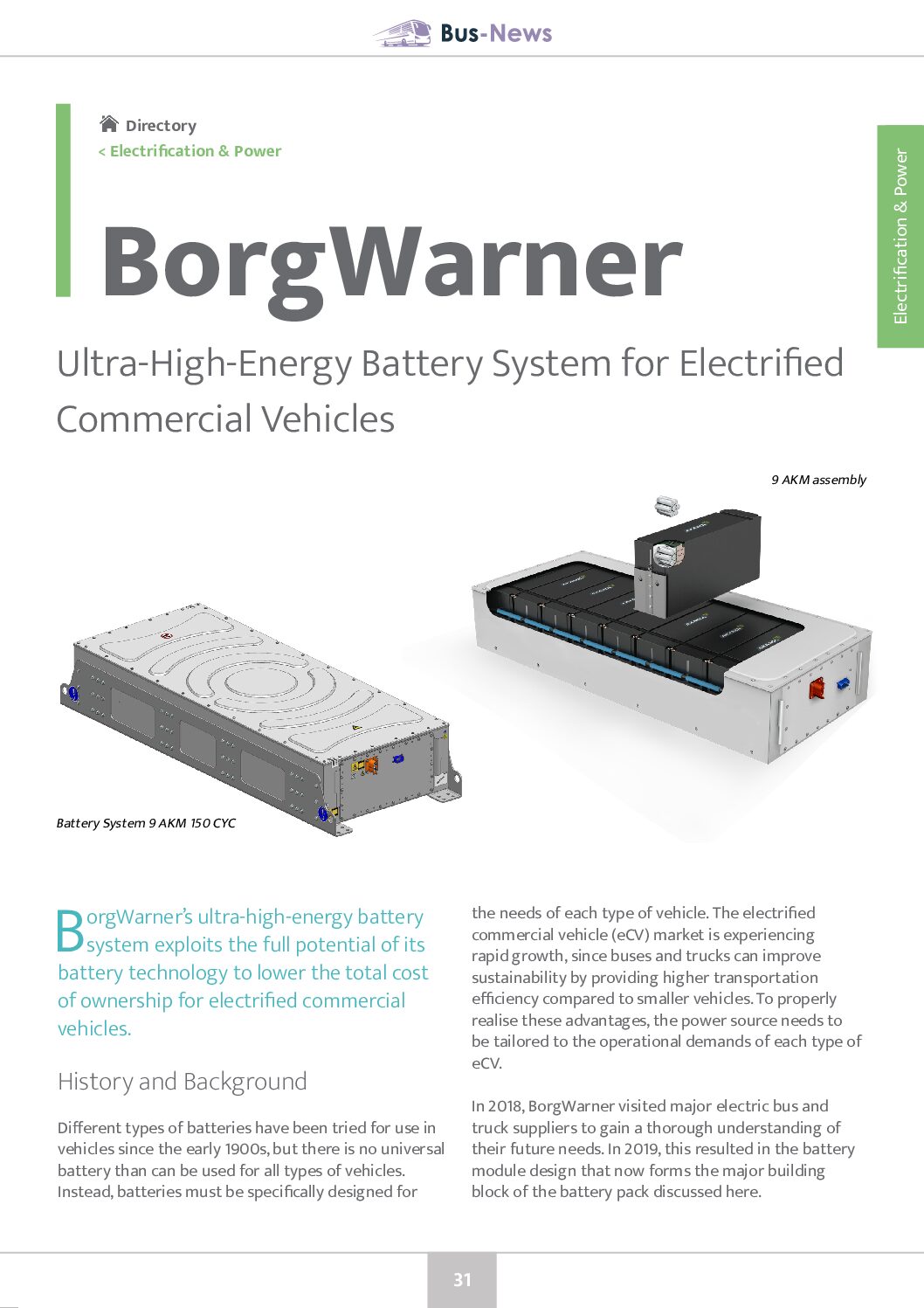 Ultra-High-Energy Battery System for Electrified Vehicles