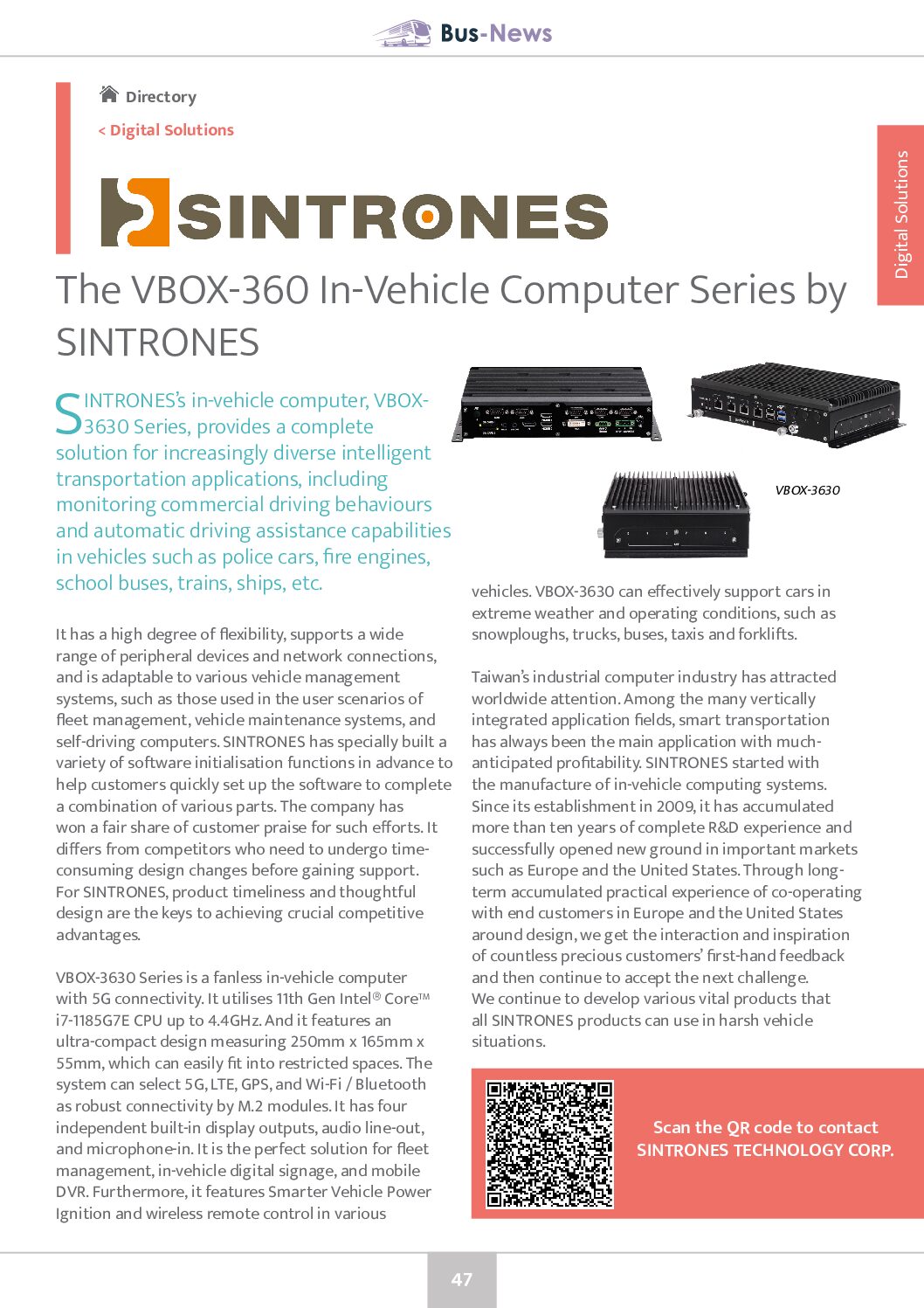 The VBOX-360 In-Vehicle Computer Series by SINTRONES