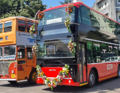 India: Switch Mobility Delivers EiV 22 Electric Double Decker Buses to Mumbai