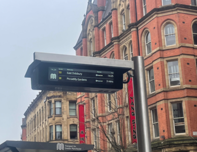 Transport for Greater Manchester Trials Real-Time Bus Information Boards