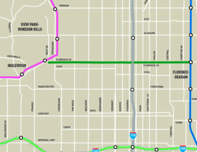 LA Metro to Construct Bus Priority Lanes along Florence Avenue