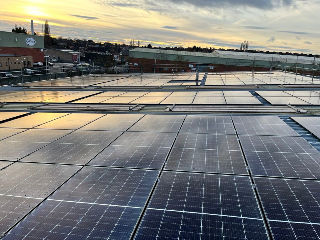 Solar PV panels installed at First Bus' Leicester depot