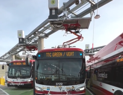 TTC and PowerON Commission 10 Pantograph Chargers in Toronto