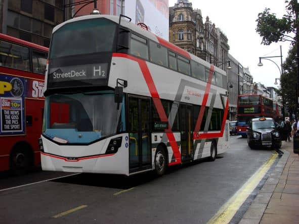 A zero emission bus