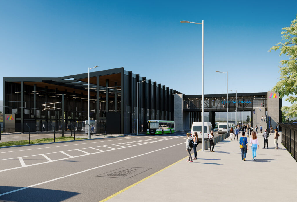 Future trolleybus services at Chalco Terminal in the State of Mexico