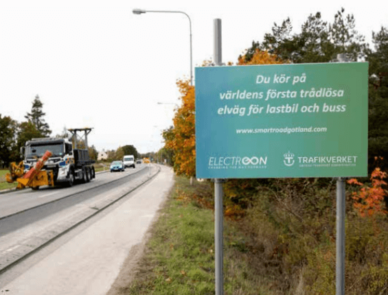 Electreon electric public road in Gotland, Sweden