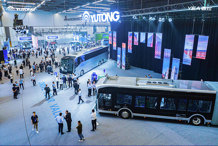Yutong vehicles at an event