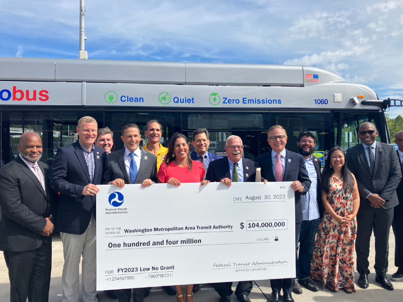 FTA delivers $104 million grant to convert Metro’s Cinder Bed bus garage