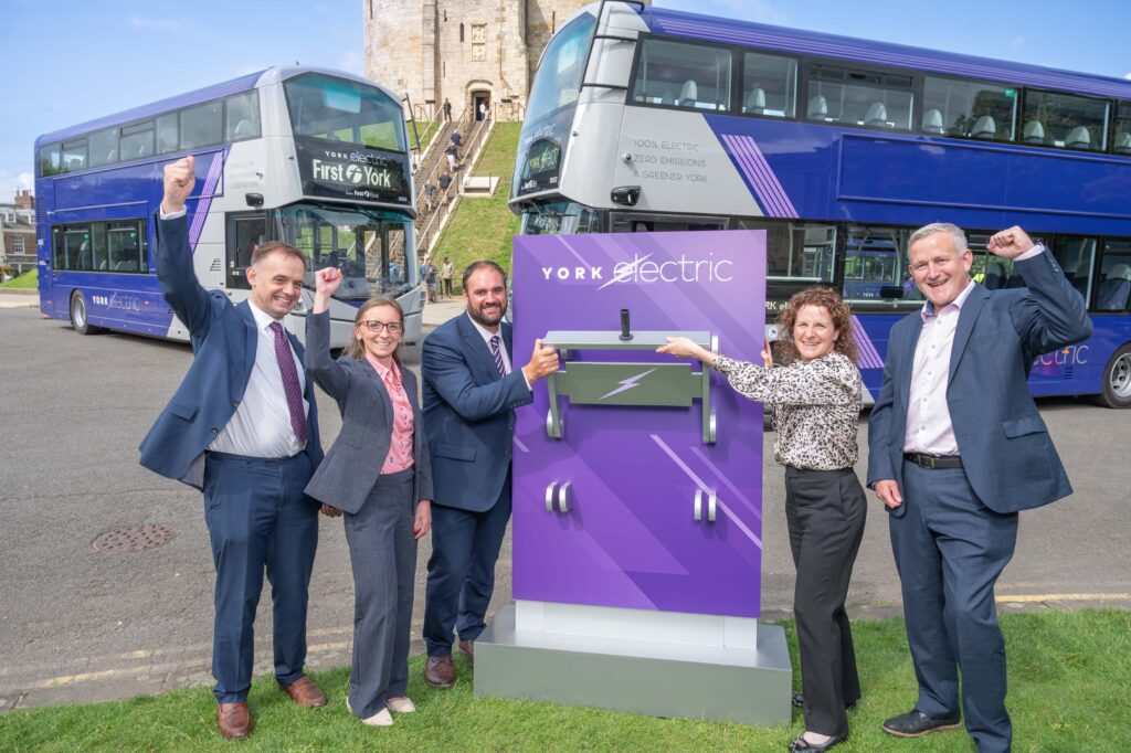 First Bus, together with City of York Council, has ‘switched on’ a new fleet of zero-emission buses for York