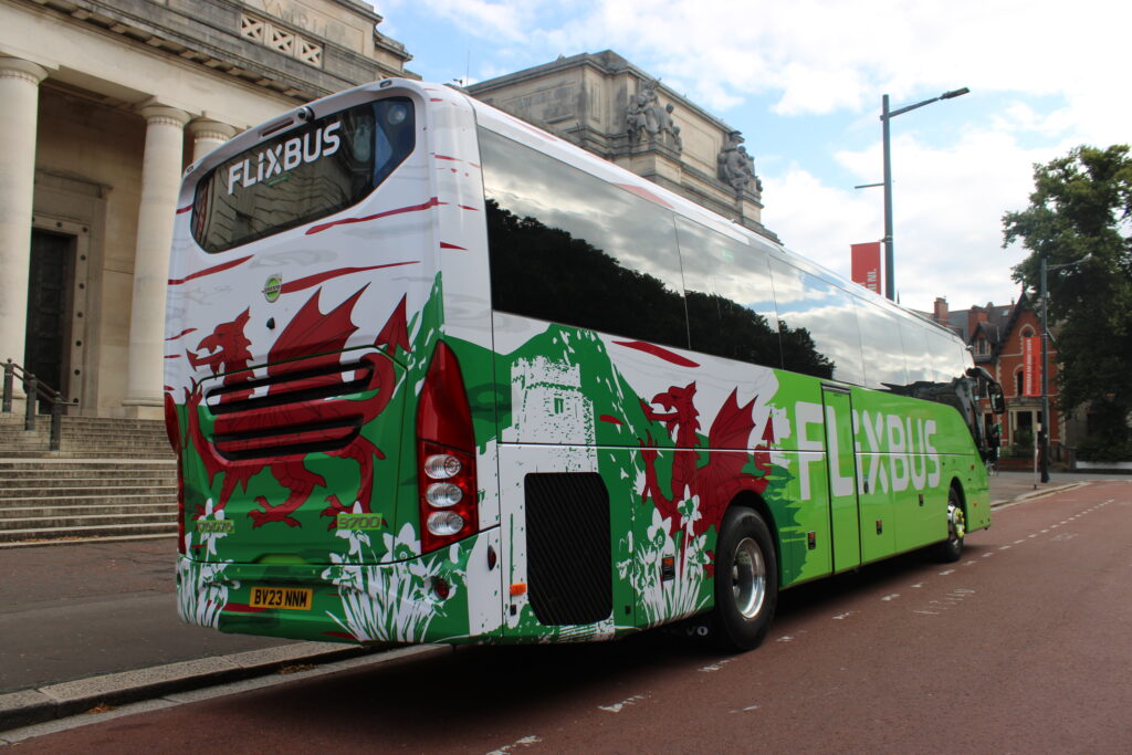 The decorated vehicle will be seen on new routes between Swansea, Cardiff, Bridgend, Newport and Port Talbot