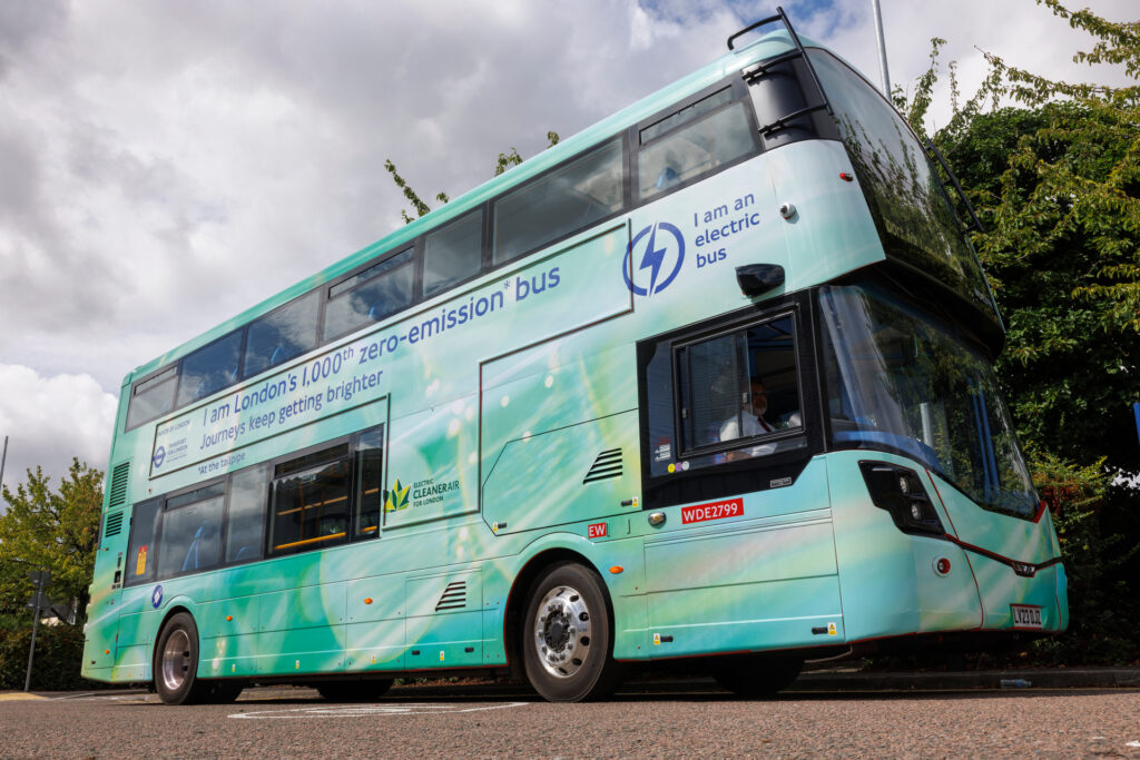 Transport for London's 1000th zero-emission bus