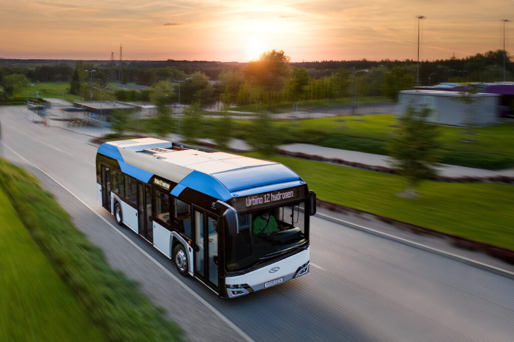 The Solaris Urbino 12 hydrogen bus