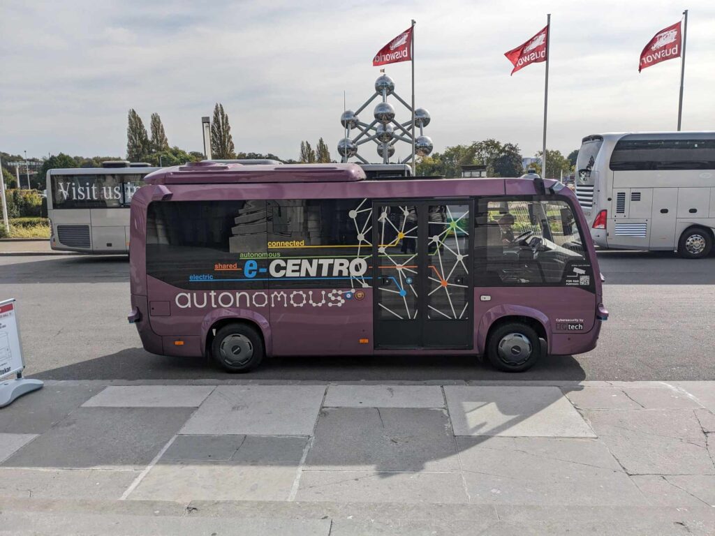 The Autonomous e-CENTRO at Busworld