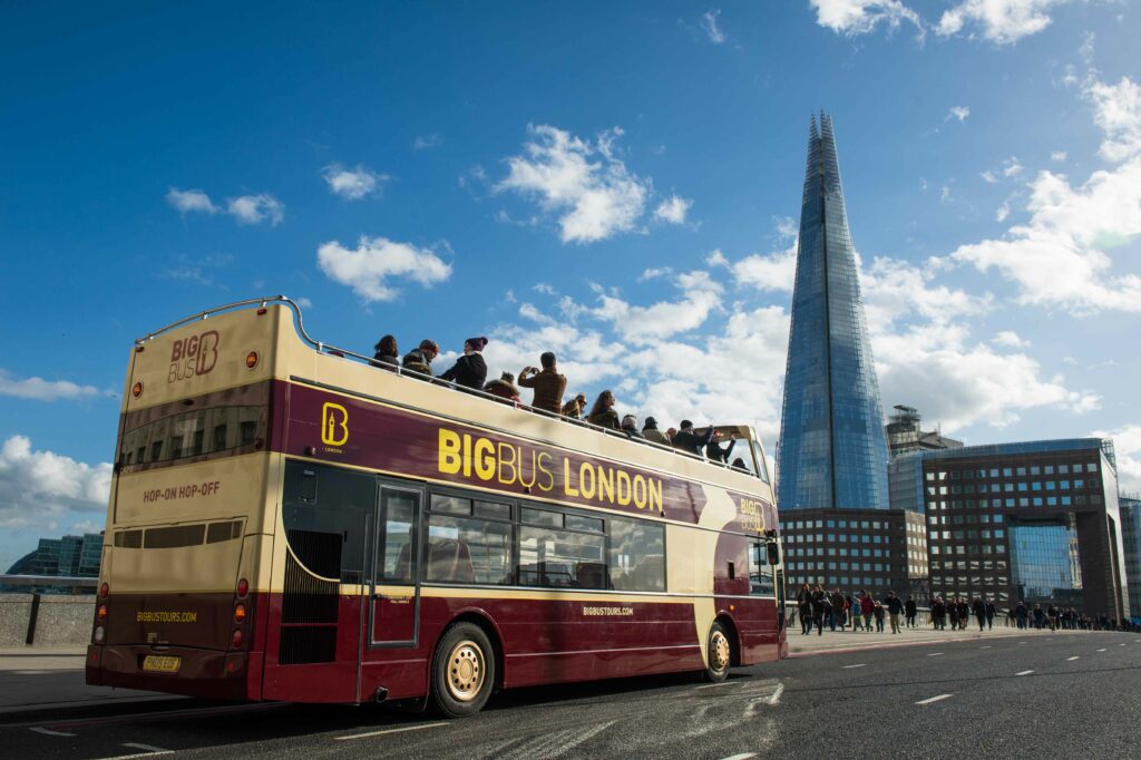Big Bus Tours's hop-on hop-off service in London, UK