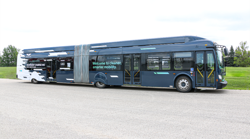 New Flyer’s zero-emission 60-foot Xcelsior CHARGE NG bus