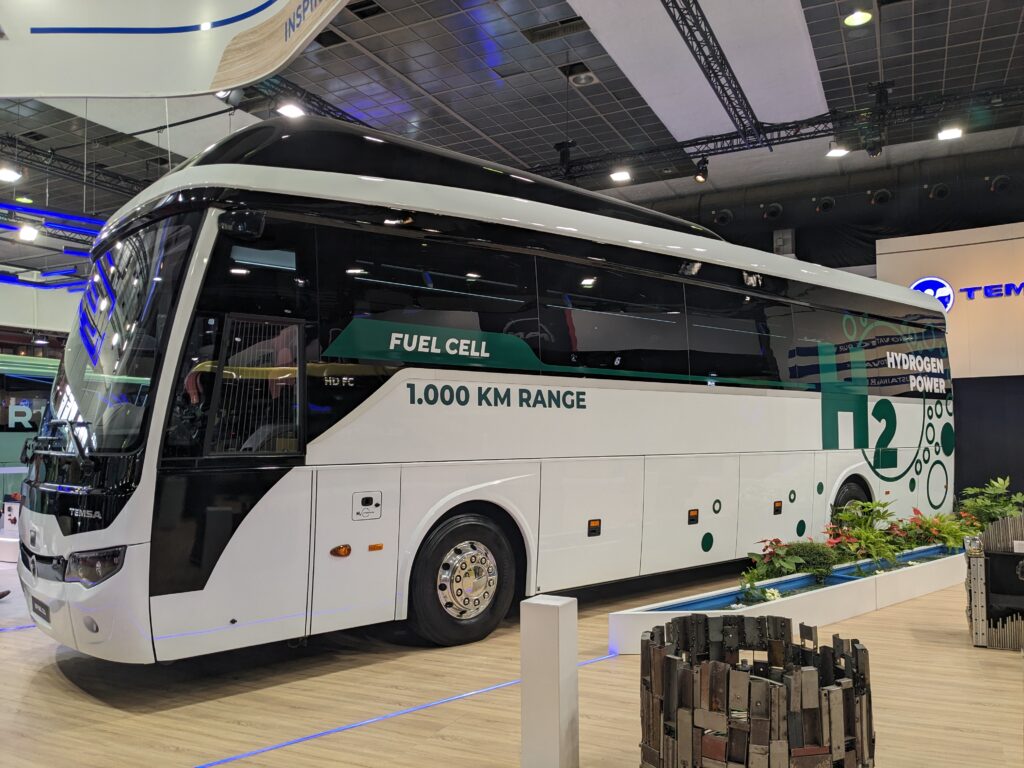 TEMSA presented its hydrogen bus project at Busworld