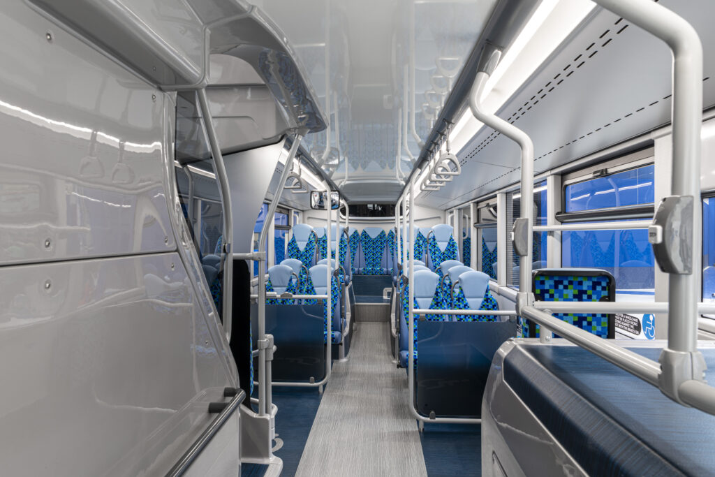 The interior of the Enviro400EV