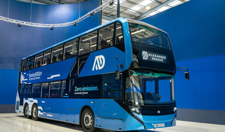 Alexander Dennis' Enviro500EV electric double-deck bus