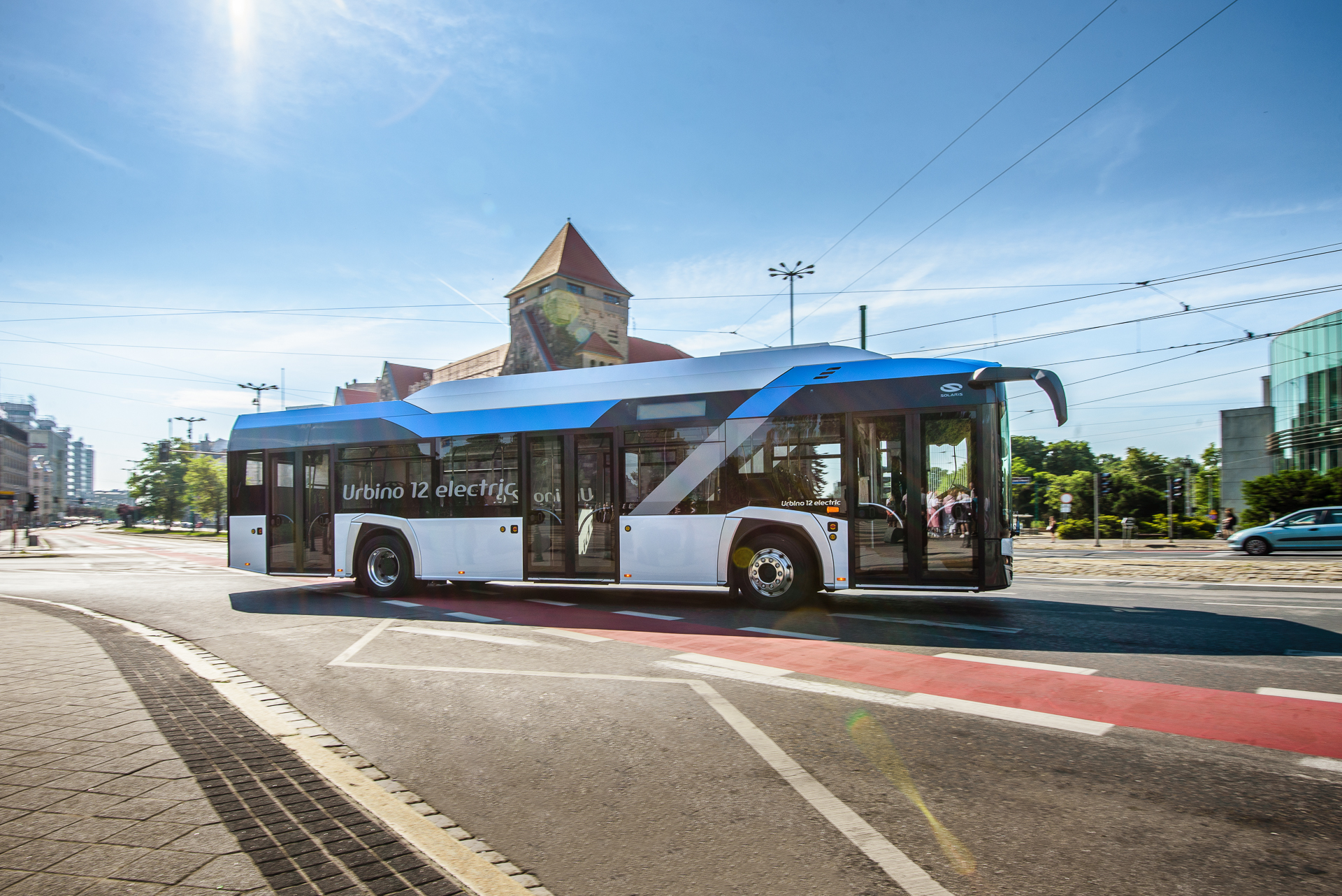 An image of an Urbino 12 bus in Gniezno